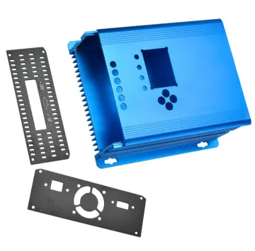 Laser Machined 6063 Aluminum Audio Amplifier Housing CNC Machined Anodized Aluminum Enclosures