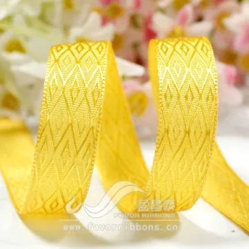 16mm Jacquard Rhombus Ribbon