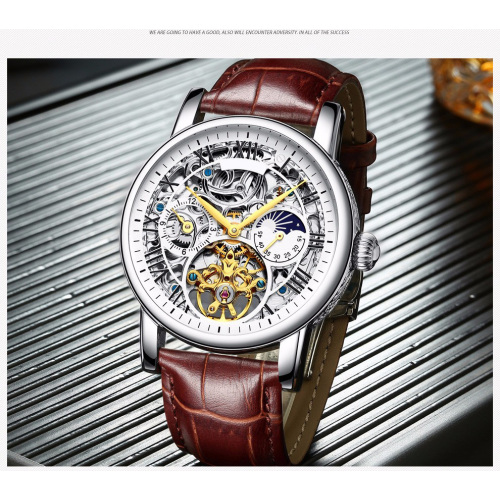 Modern carrying case parts display mechanical wrist watch