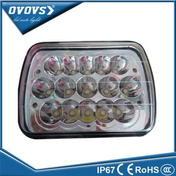 OVOVS Sealed Beam 12v 7x5" 7 inch square truck headlight h4 connector