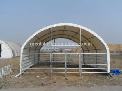Outdoor Sun Rain Steel Metal Cattle Shed