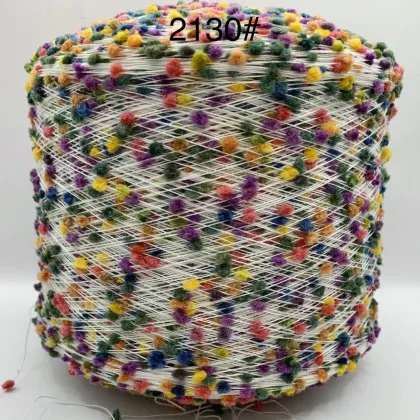 Fashion Colored Candy Yarn: Hand Mix Matching Pom Pom Yarn