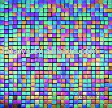DD001 Electroplated Glass Mosaic with Multicolor Glass