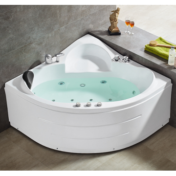 Banheira de hidromassagem para 1 pessoa com massagem acrílica, banheira pequena