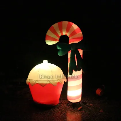 inflatable Christmas decoration crutch