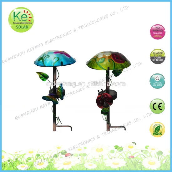 Metal mushroom led garden path decoration light