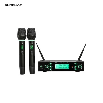Custodia in plastica UR100X Sistema di microfono wireless UHF per chiesa/conferenza/ktv/stage/insegnamento