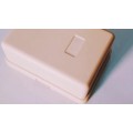 Surfcace mount box for 6P4C telephone jack