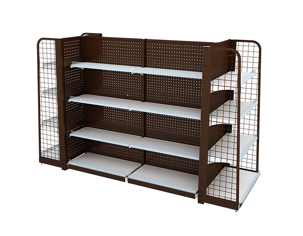 Supermarket Metal Shelving Units 