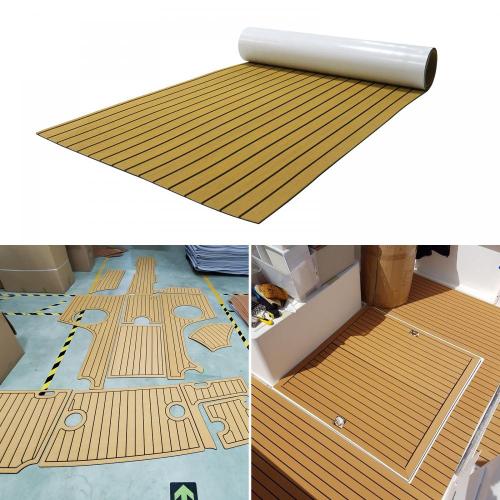 Brown Color Faux Teak Deck Mats