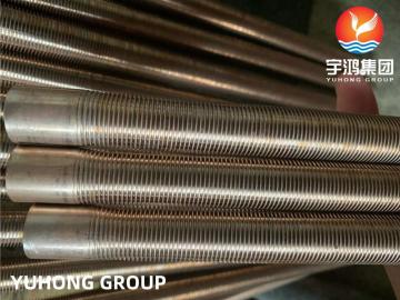 ASME SB111 C70600 Nikel Tembaga Low Finned Tube