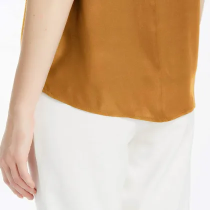 Women's Short Sleeve 19MM Soft Mulberry Silk T-Shirt