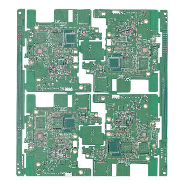 HDI Multilayer PCB with Lead-free HAL Finishing and 30 V-cut Angle