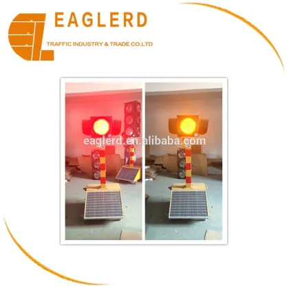 Solar portable traffic lights