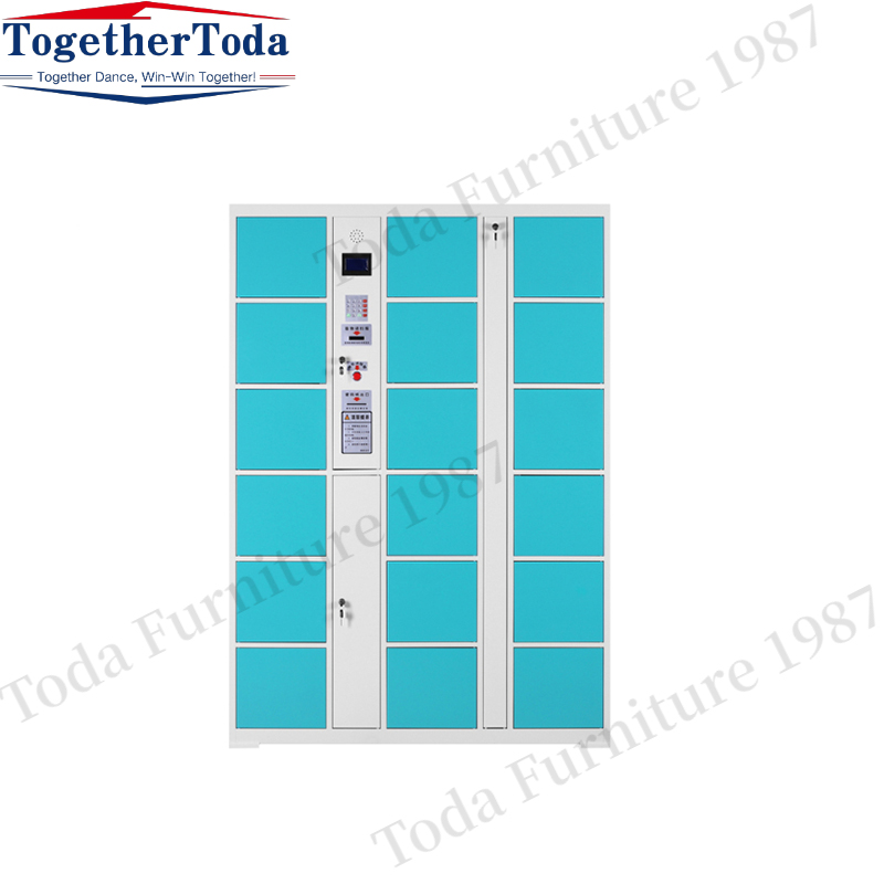 Intelligent security cabinet with electronic lock for school