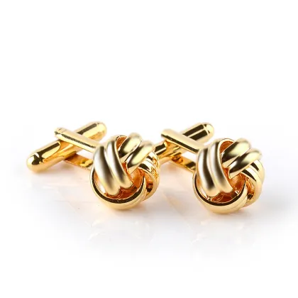 Fashion Stainless Steel Twist Cufflinks