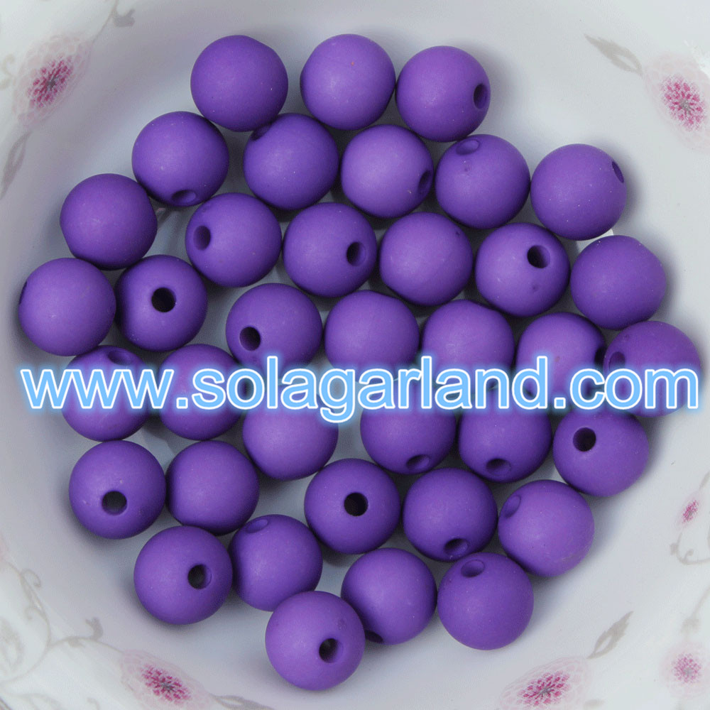 Plastic Round Gumball Beads