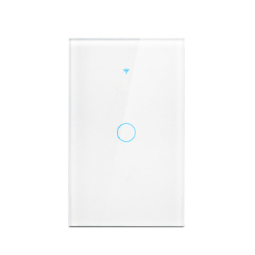 Tuya Smart WiFi 1 Gang Touch Wall Switch - No Neutral Wire, Compatible with Alexa and Google Home