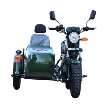 150CC/200CC Gasoline Motorcycle Sidecar with 59mph Speed