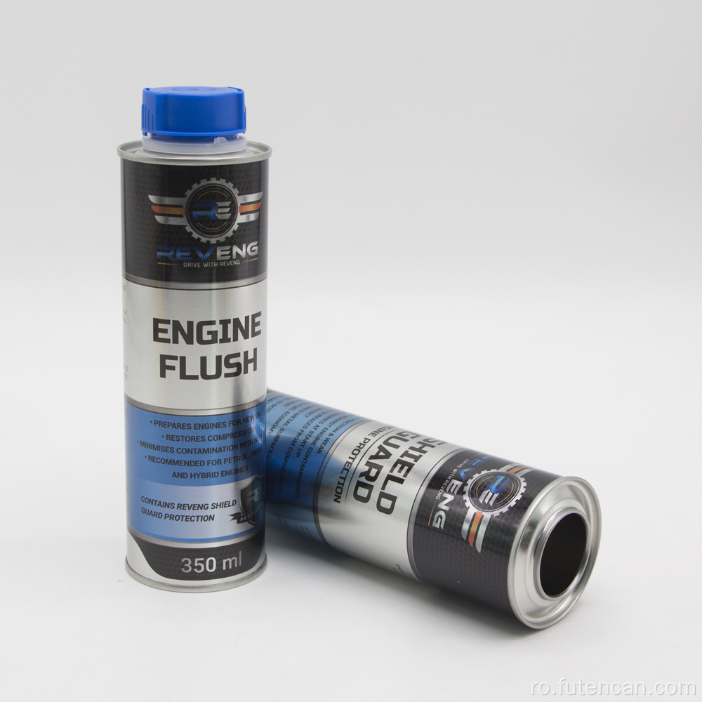 Ulei de motor rotund, aditiv pentru combustibil, conserve