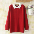 Women's Knitted Sweater Casual Pullover Sweatshirt