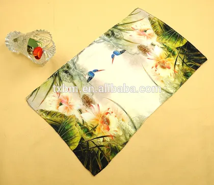 Beautiful 100% silk paint printed long silk scarves scarf