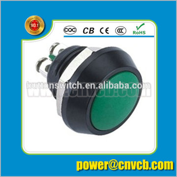 1216 Domed head Metal material plastic head momentary Screw mini waterproof 12mm switch