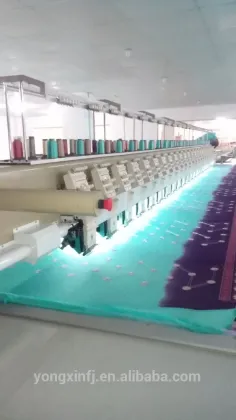 9Colors 12Heads all Kinds of Pattern Designs Flat Computerized Embroidery Machine