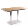 Modern Square Wooden Restaurant Dinning Tables HPL Top