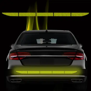 Car Trunk Reflective Sticker Strong Anti-Scratch Adhesive