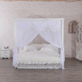 Lace Square Bed Canopy Elegant White Mosquito Nets