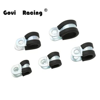 Custom Rubber Lined P Clips Hose Clamps