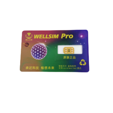 New Wellsim Pro 3.6 with QPE/TMSI/ICCID for iPhone 6 to 14 Pro Max