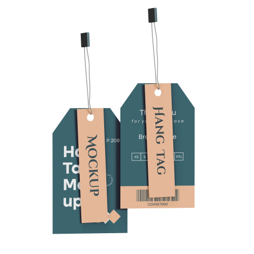 Clothing label hang tag