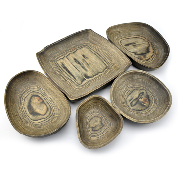 Acacia Oak &amp; Pakka Ξύλο Γάμος Γάιμμα Πίνακας Διακόσμηση τραπέζι - ξύλινο δίσκο κέικ