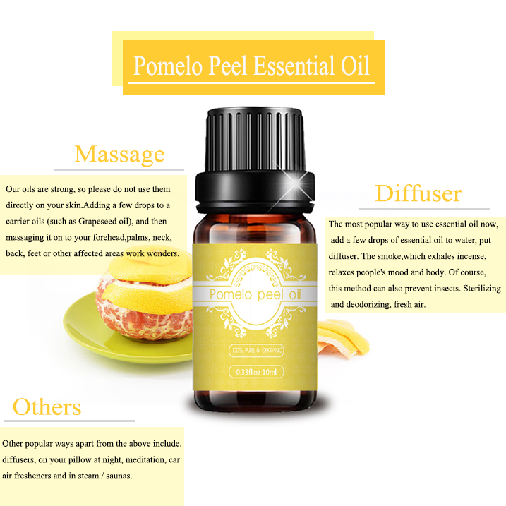 100%pure food grade Pomelo peel essential oil