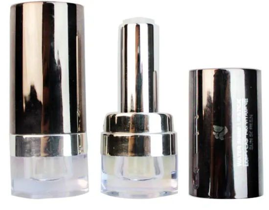 UV printing circular arc plastic empty lipstick tubes