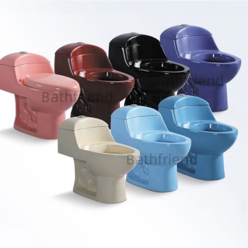 South America Low Price Colorful Egg Shape Indoor Toilet Bowl