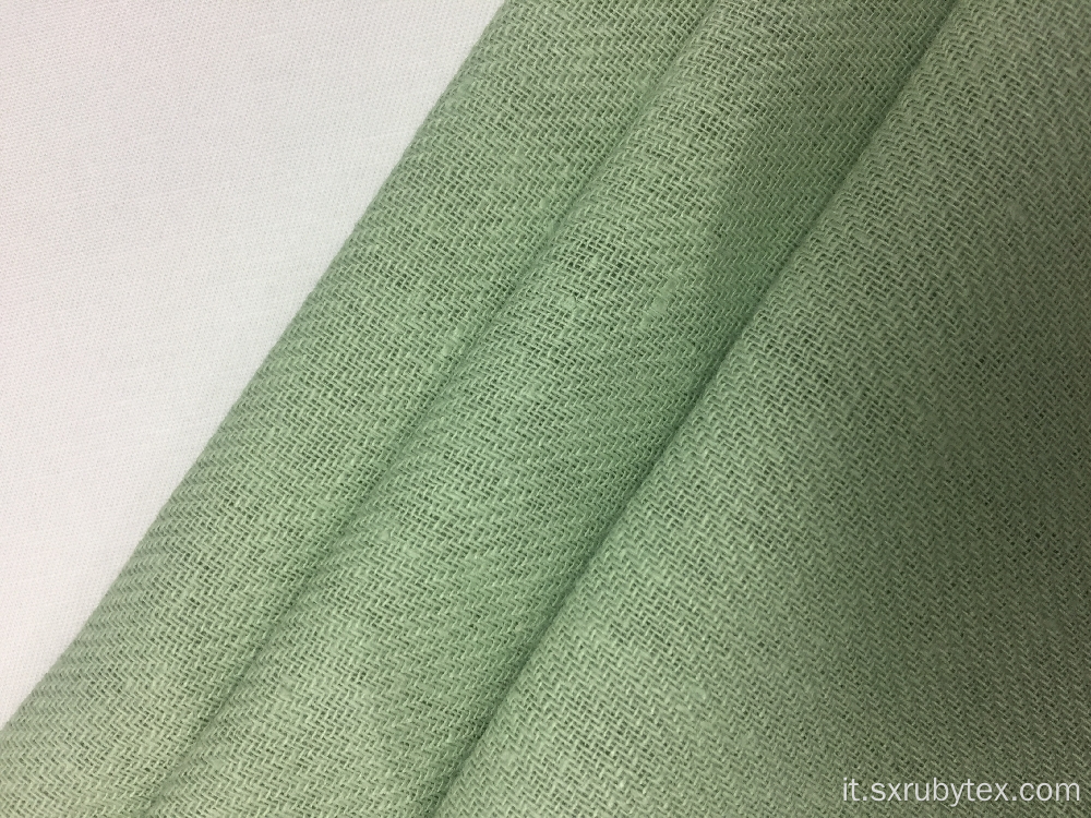 Tessuto tinta unita in cotone twill di lino