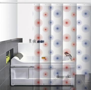 B & M Waterproof Bathroom printed Shower Curtain