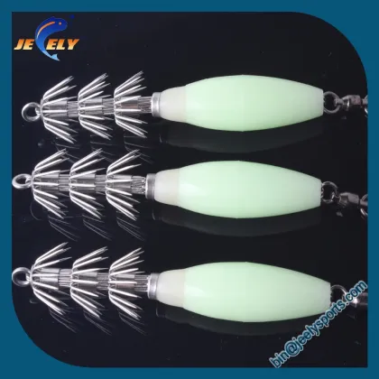 Luminous Octopus Squid Jig Lure Fishing Hook