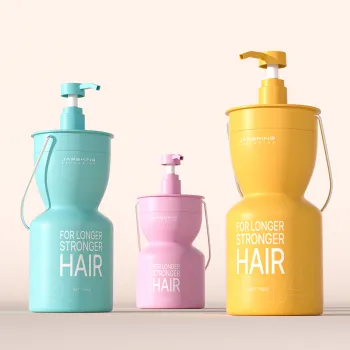 Custom Premium PE Plastic Frosted Shampoo Pump Bottles Packaging - 500ml/750ml with Logo