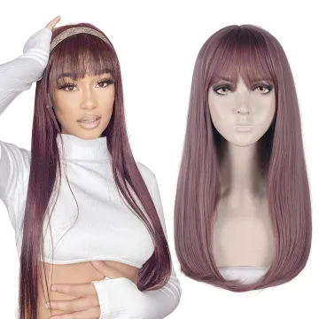 Custom length Hair Wig Boxes Custom Logo Cosplay Wholesale Prices Cheap Colored Short Wigs For Black Women Synthetic Hair Wig