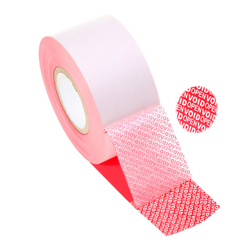 Full Transfer Tamper Proof Paper Tamper proof aluminum metal adhesive vinyl label Manufactory