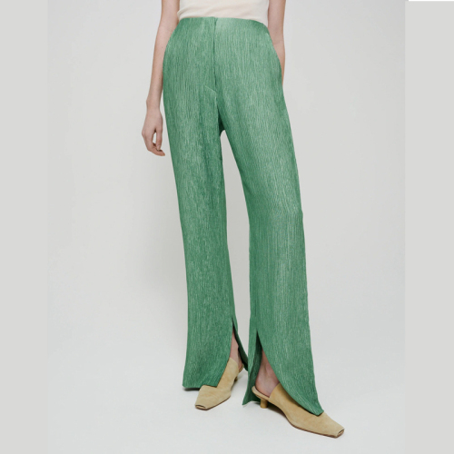 2021 Vintage Green Little Slit Γυναικεία παντελόνια