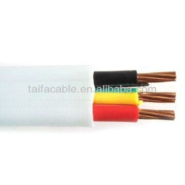 flat PVCinsulated PVC/PE sheath electrical wire