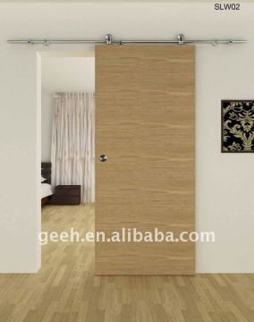sliding system for wooden door