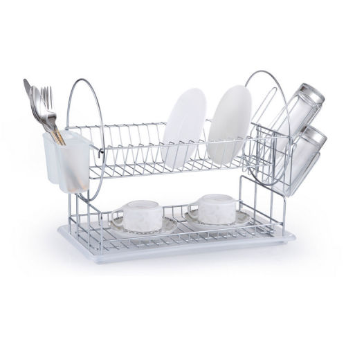 2 Tier Dish Drying Rack 2 tier chrome plated dish rack Manufactory