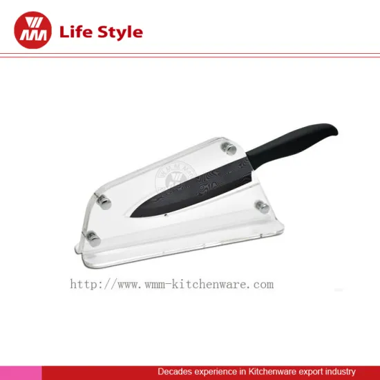 1pc ceramic edge knife with acrylic stand