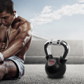 Vinyl Coated Steel Standard Kettlebell untuk latihan lelaki